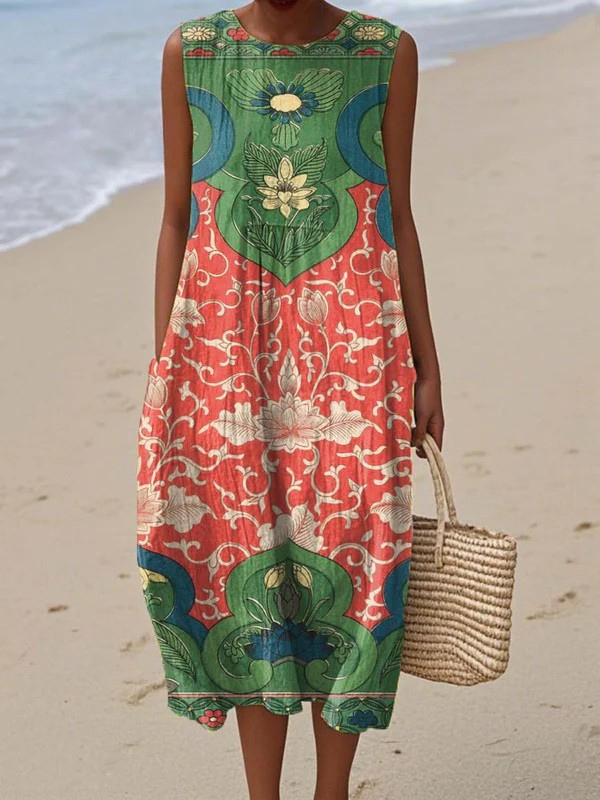 Vera™ Boheemse midi-jurk