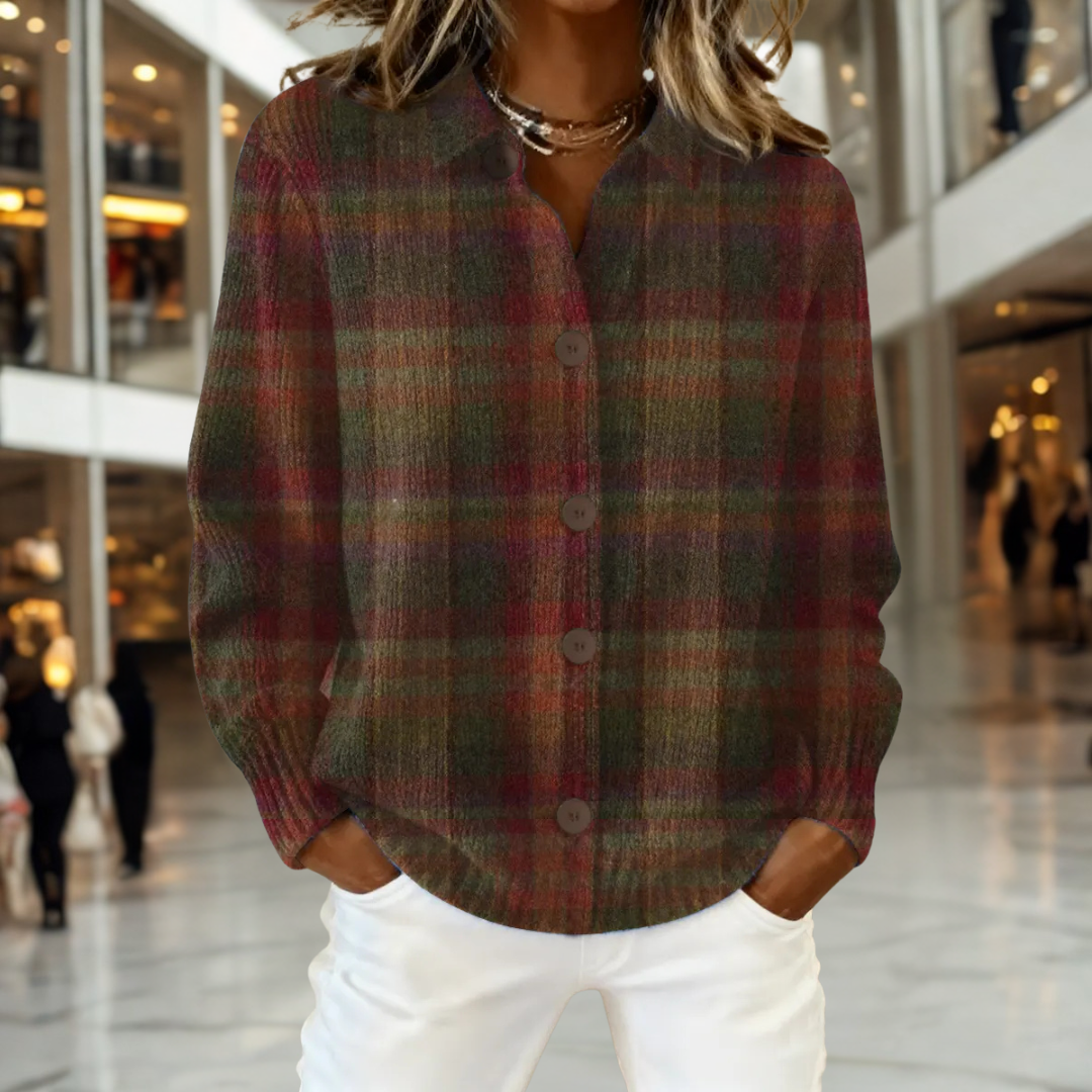 Clara™ - Geruite Revival Cardigan