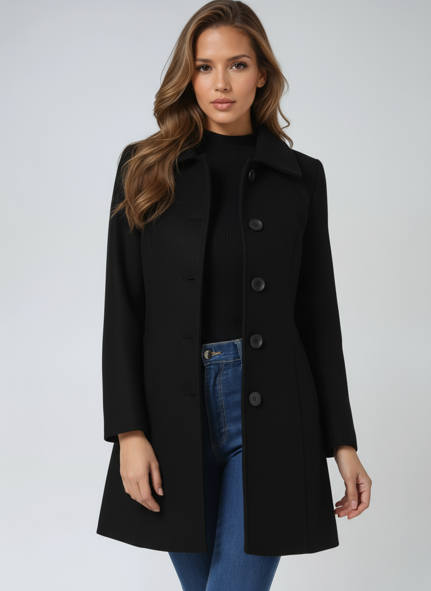 Josefine | Dames Enkele Borst Wintertrenchcoat