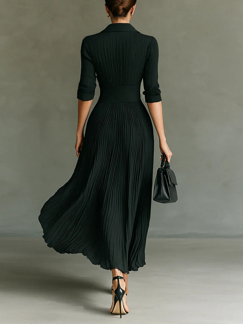 Maéline - Chic Aansluitend Taille Jurk