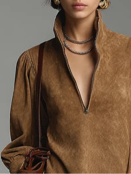Florence | Suède Coltrui Mini Jurk