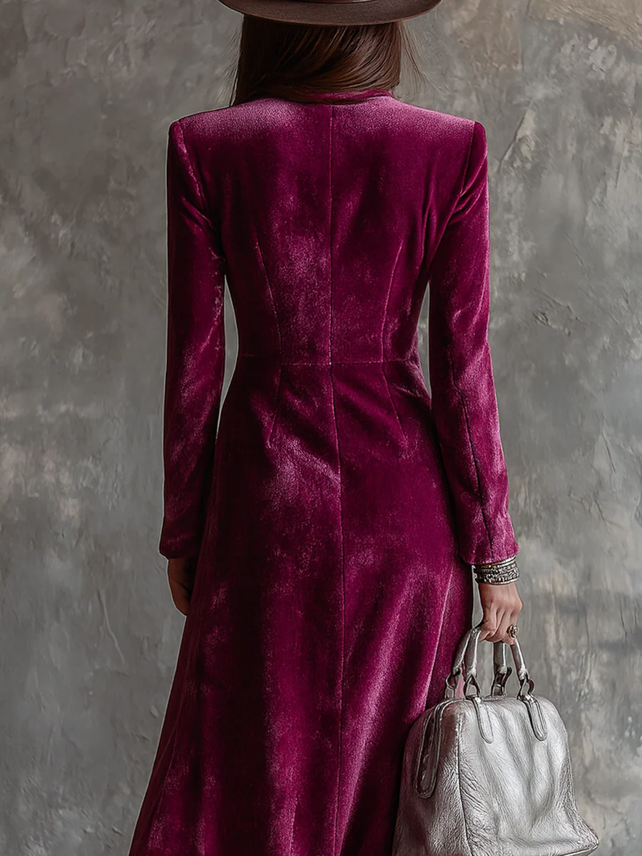 Victoria | Fluwelen Blazer Jurk