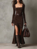 Harper | Hals Maxi Jurk