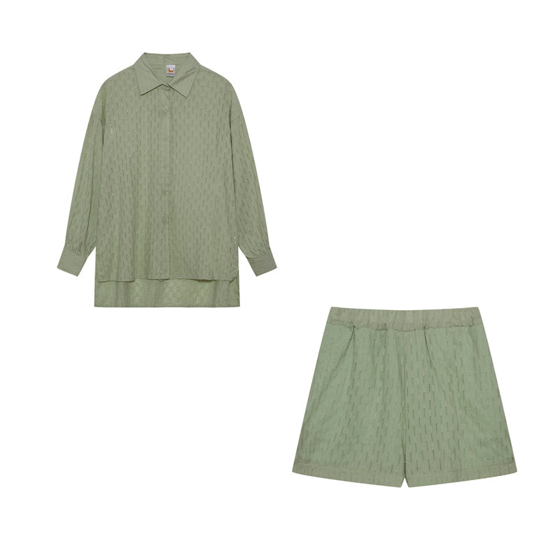 Elizabeth - Luchtige shirt en shorts set