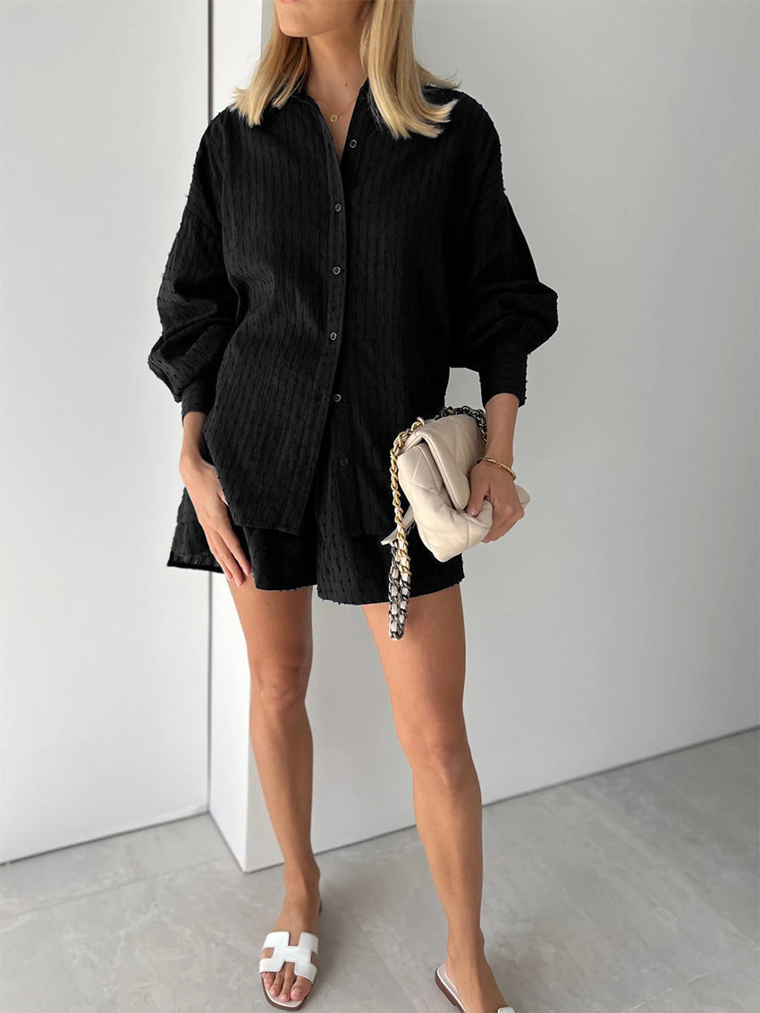 Elizabeth - Luchtige shirt en shorts set