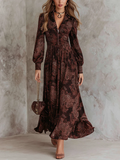Marlene | Paisley Zip-Neck Midi Jurk