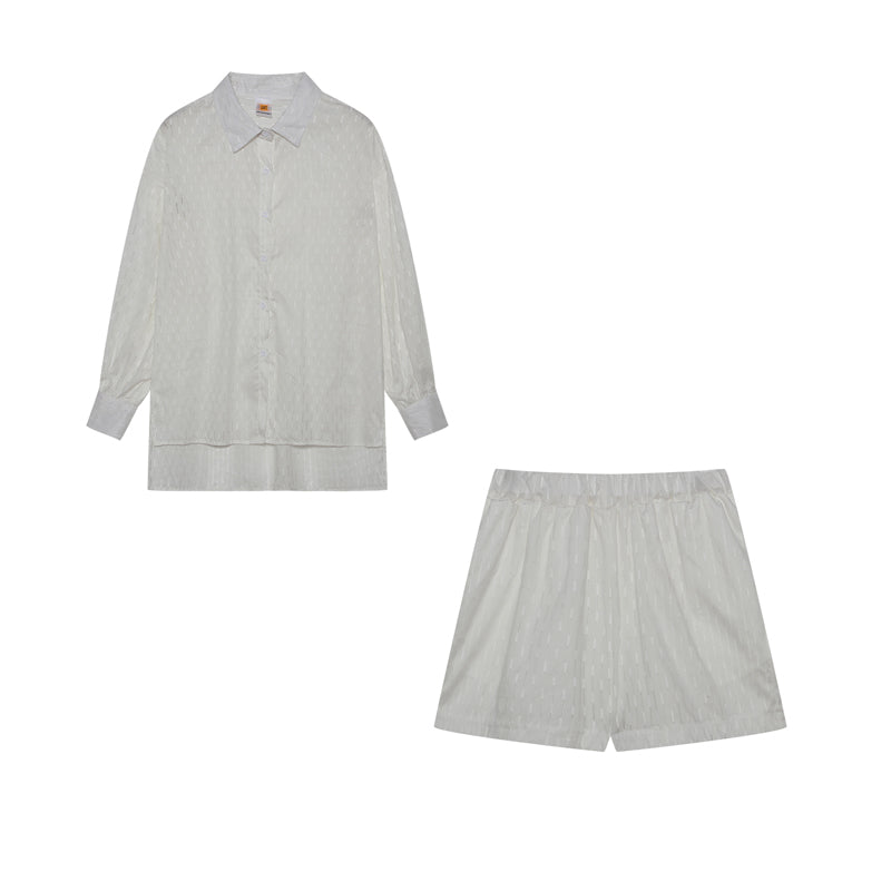Elizabeth - Luchtige shirt en shorts set