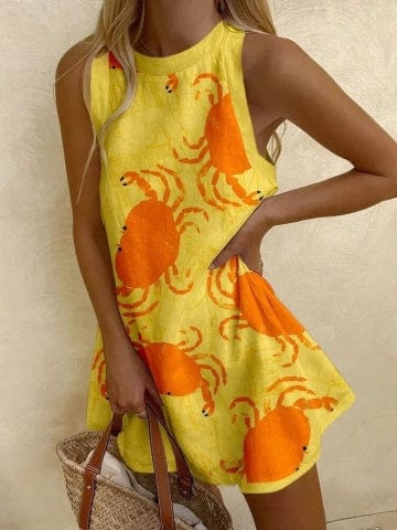 Adalee™ Linnen Mini Jurk