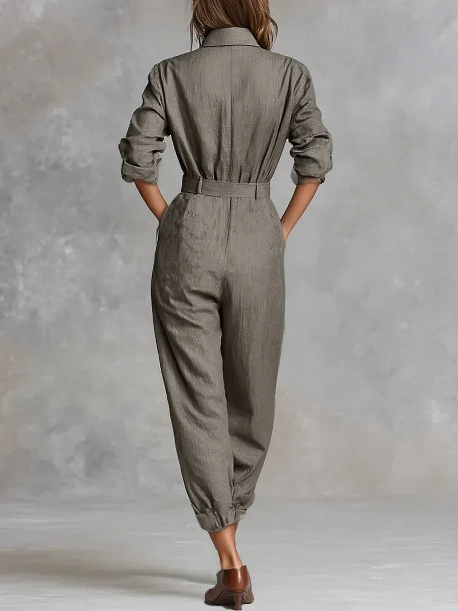 Megan | Linnen-Katoenen Jumpsuit