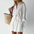 Elizabeth - Luchtige shirt en shorts set