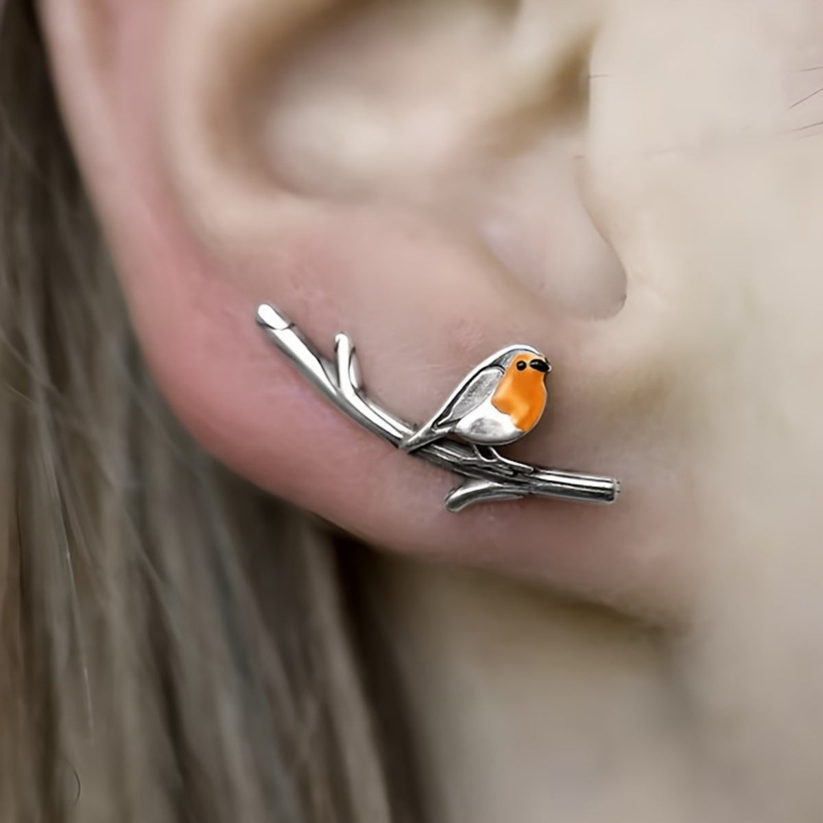 Vogeltjes | Fijne gouden oorbellen