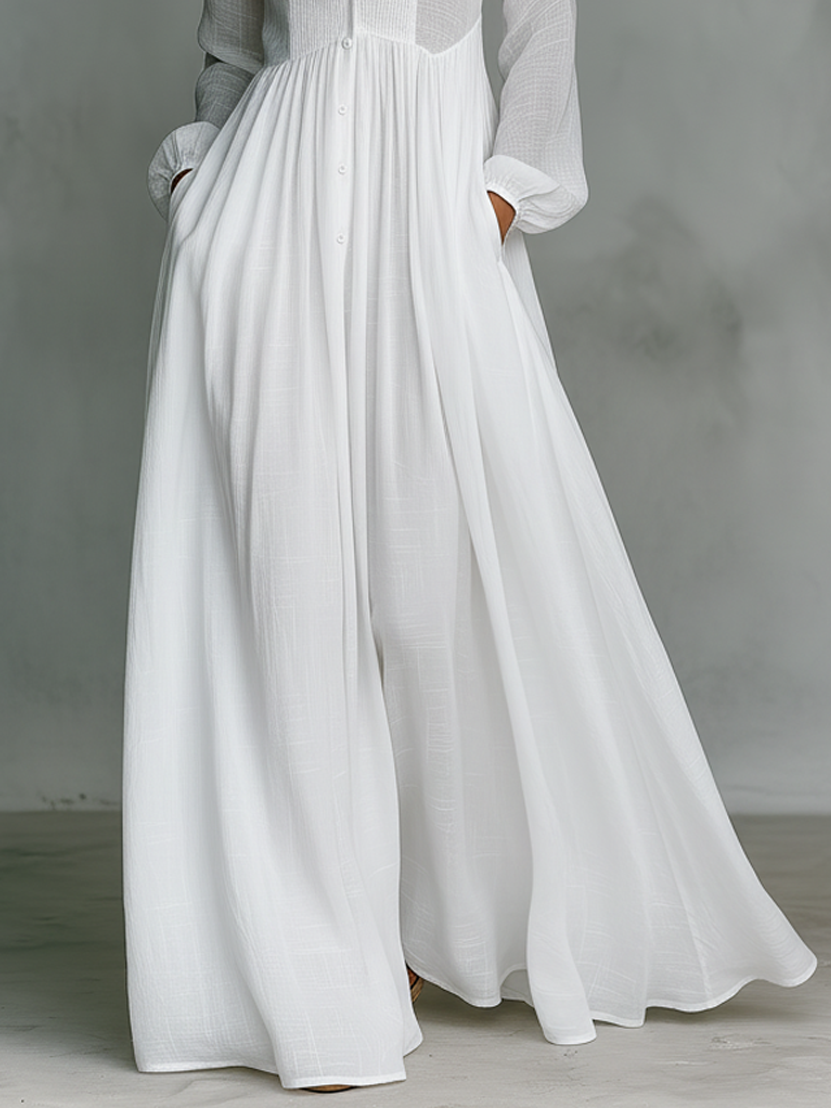Veronica | Maxi minimalistische jurk