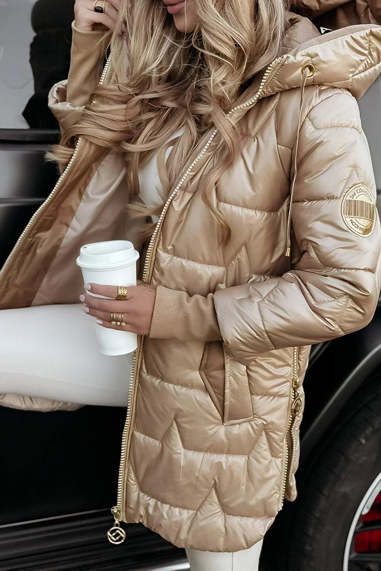 Eliza™ | Elegante gewatteerde winterjas