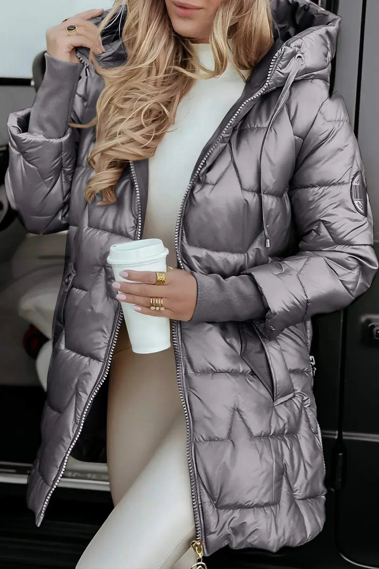 Eliza™ | Elegante gewatteerde winterjas