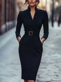 Eva | Elegante taille midi-jurk