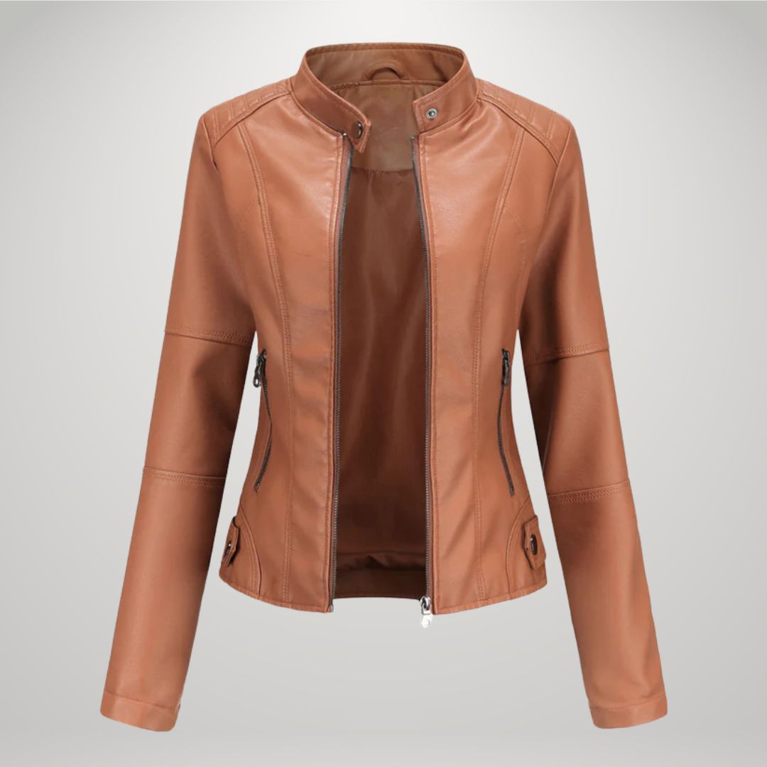 LUCYNA | Imitatie leren bikerjack