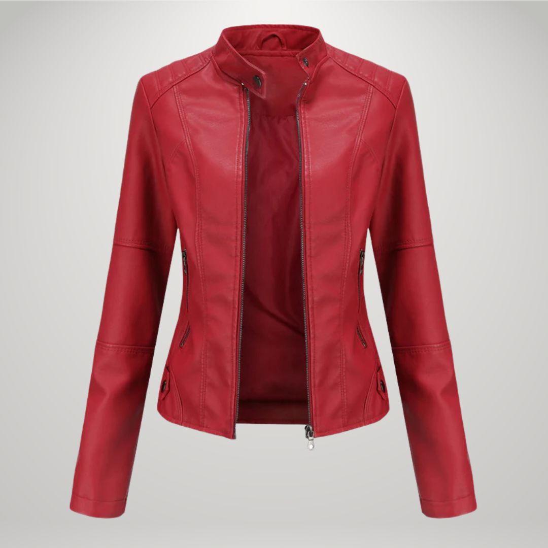 LUCYNA | Imitatie leren bikerjack