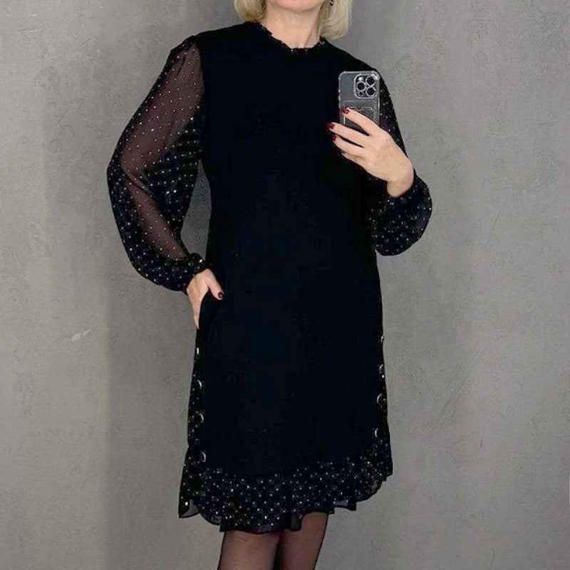 Marelle | Laagjes Midi-jurk met stippen