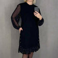 Marelle | Laagjes Midi-jurk met stippen