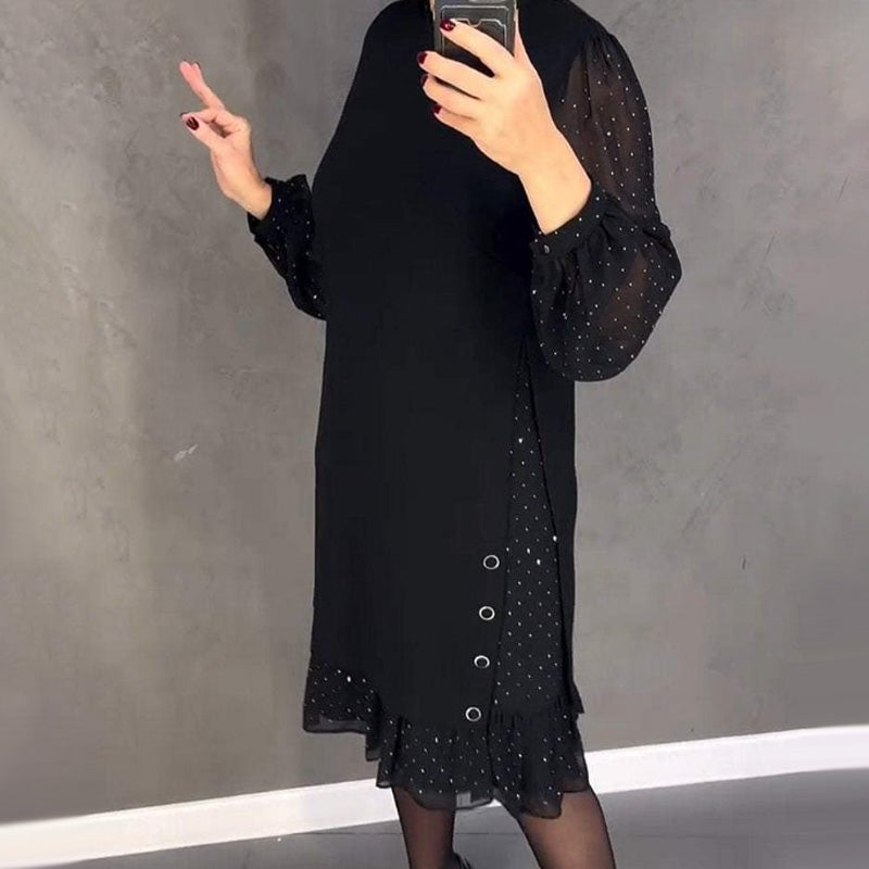 Marelle | Laagjes Midi-jurk met stippen