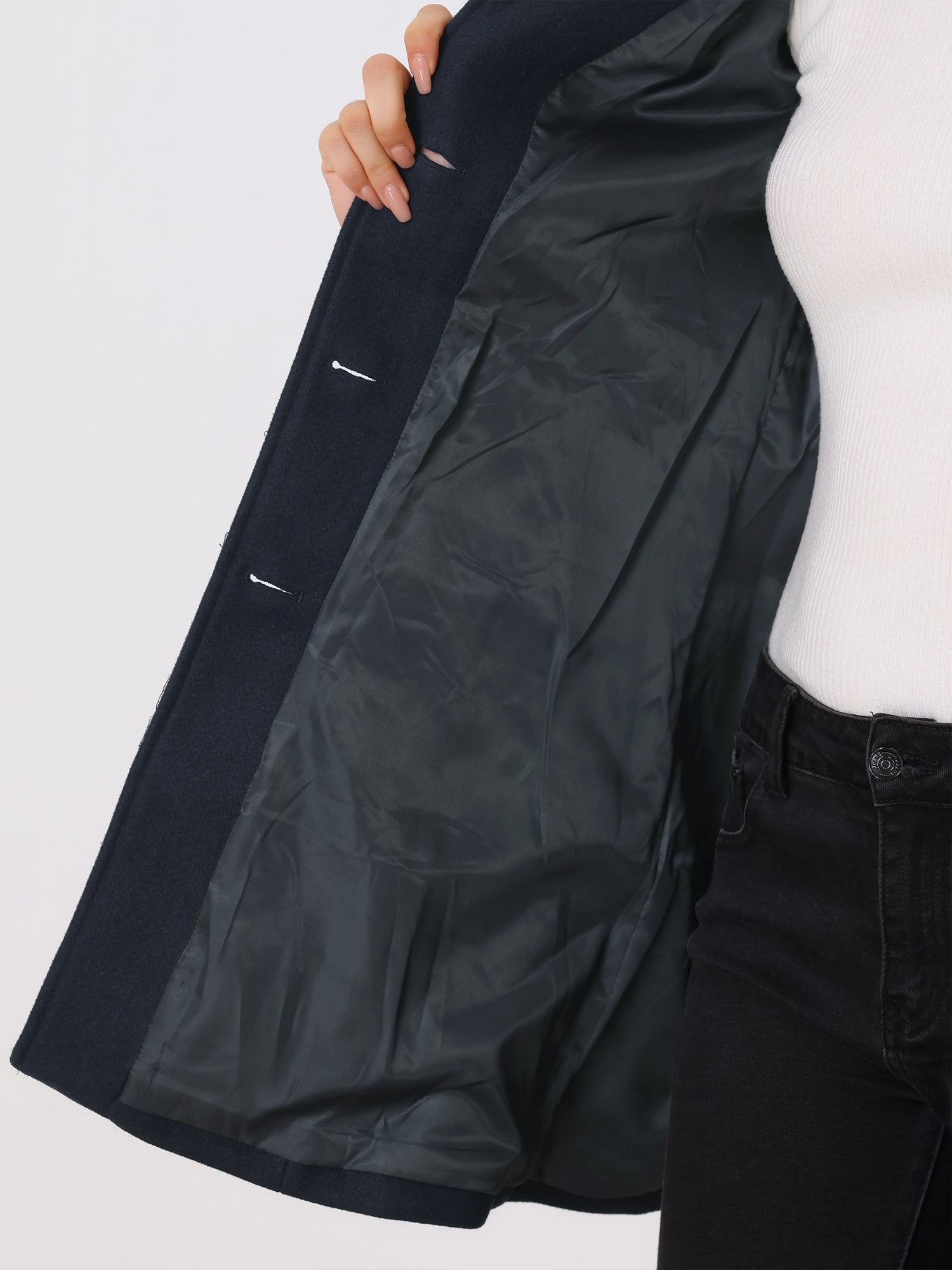Josefine | Dames Enkele Borst Wintertrenchcoat