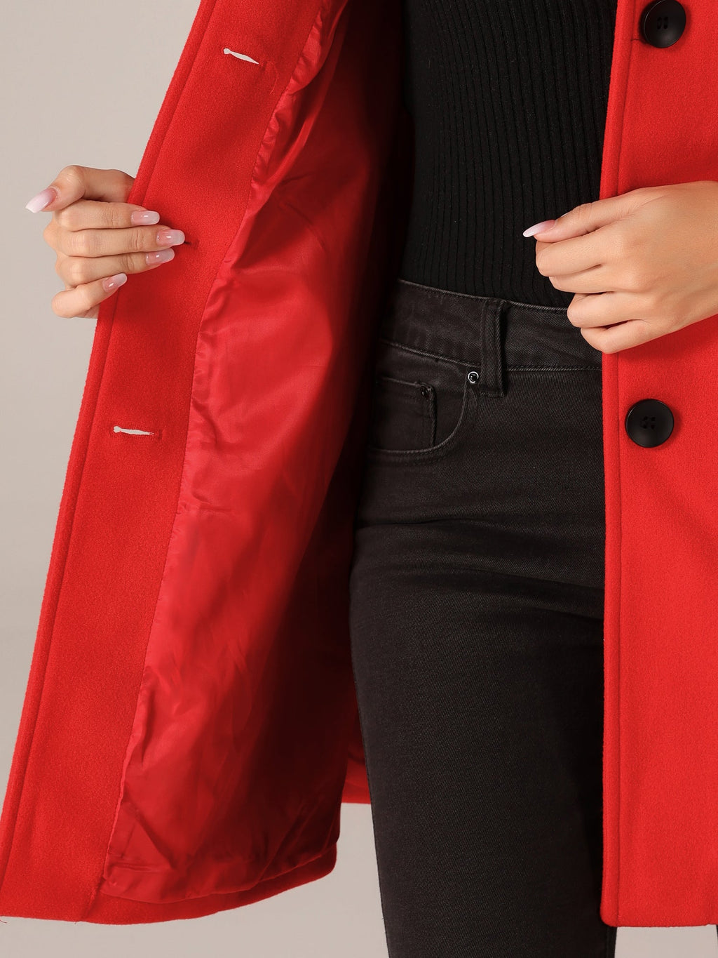 Josefine | Dames Enkele Borst Wintertrenchcoat